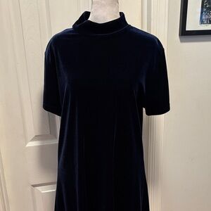Jacqueline Ferrar Midnight Blue Velvet Dress 12
